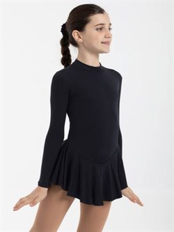 Intermezzo varm skøjtekjole i sort inkl scrunchie
