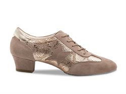 Sort dame træningsdansesko Werner Kern 3,4 cm hæl