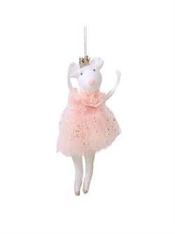 Sød danse figur med tutu i hvid
