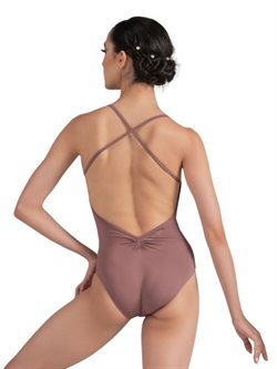 Sort balletdragt m. brede stropper Ballet Rosa