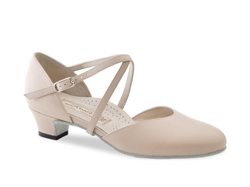 Beige skind Naia dame dansesko Werner Kern