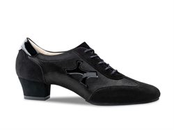 Sort dame træningsdansesko Werner Kern 3,4 cm hæl