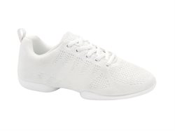 Hvide sneaker åndbar strik til damer  - Suny