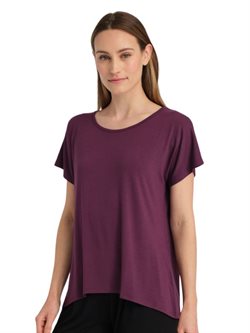 Tempsdanse blommefarvet bambus yoga t-shirt - Badine
