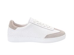 Sneaker med fuldsål i hvid til damer